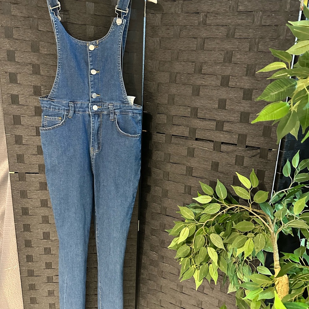 Kids Blue Denim Overalls